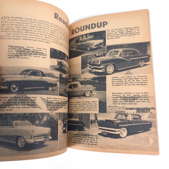 VTG Rod & Custom Magazine March 1958 Advertising '50 Ford Garage Art No Label - Picture 5 of 7